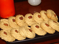 Biscuit en forme d'escargot