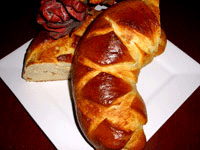 Brioche roulée aux raisins secs