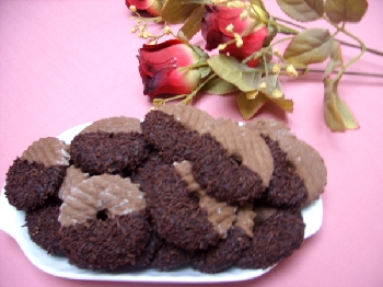 Biscuits au chocolat noir